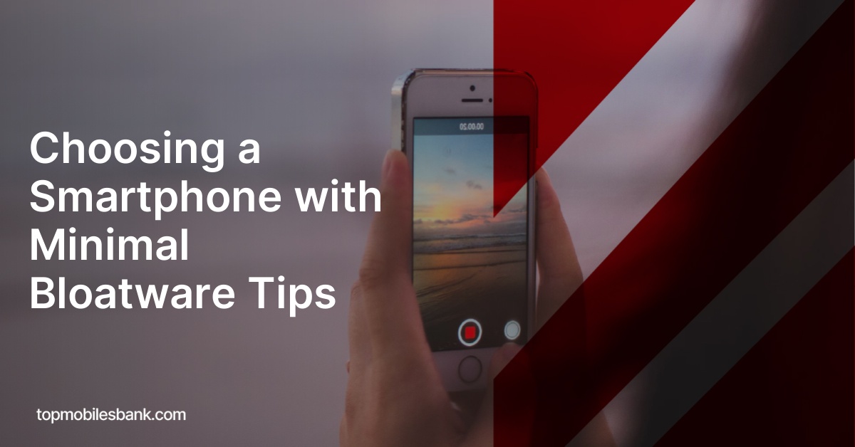 Choosing a Smartphone with Minimal Bloatware Tips